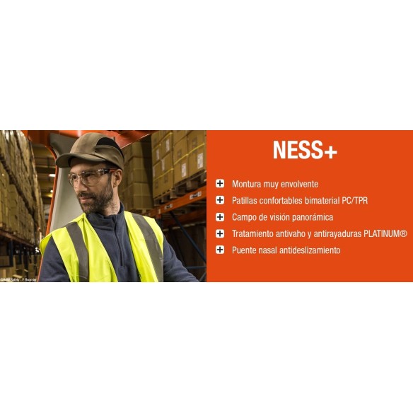 ULLERES BOLLE SAFETY NESS+ INCOLORA