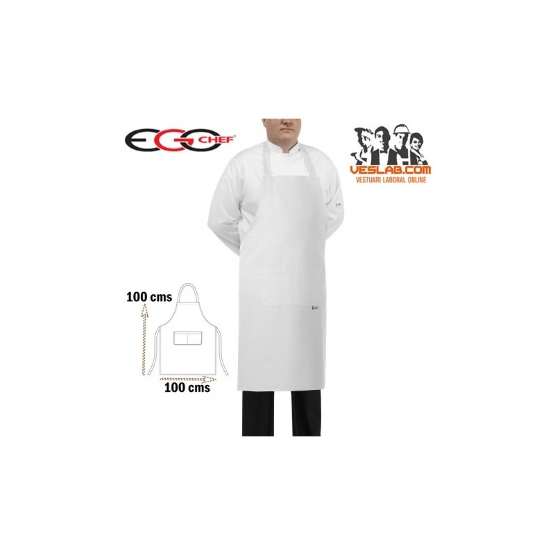 PETO CUINA BIG APRON WHITE