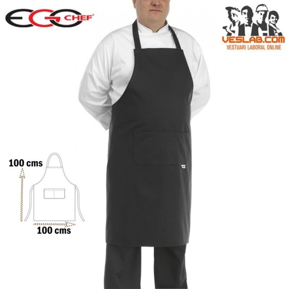 TABLIER CUISINE BIG APRON BLACK