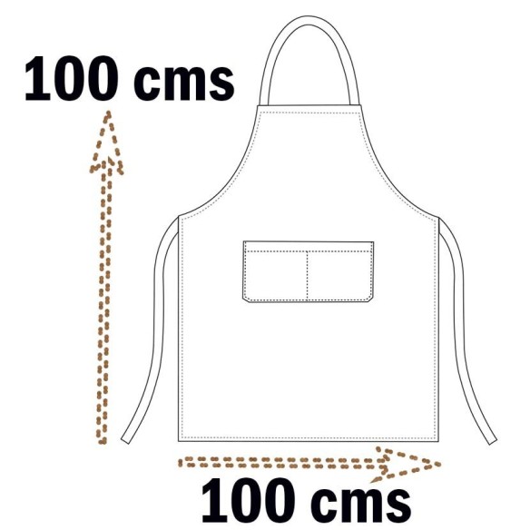 PETO CUINA BIG APRON BLACK