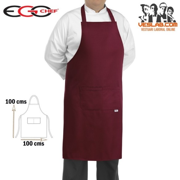 peto cocina big apron bordeaux 1