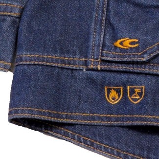 cazadora jeans cofra anir retardante de llama 1 2