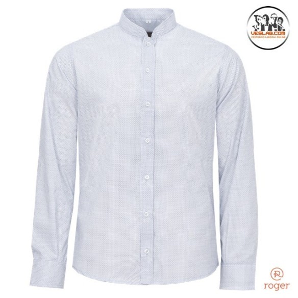 MAO COLLAR PRINT SHIRT FOR MEN