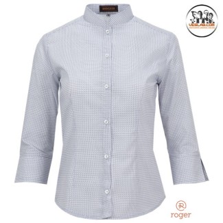 MAO COLLAR PRINT SHIRT FOR WOMAN 2