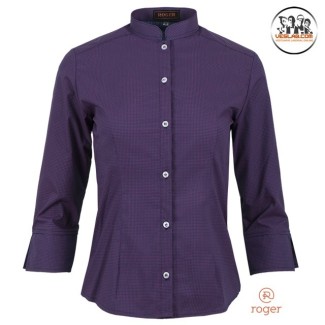 BLUSA COLL MAO ESTAMPADA MÀNIGA LLARGA