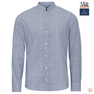 MAO COLLAR PRINT SHIRT FOR MEN