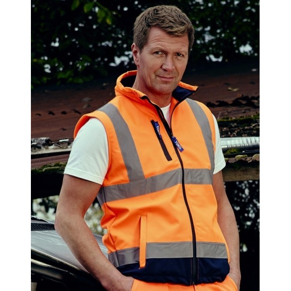 GILET FLUO SOFTSHELL