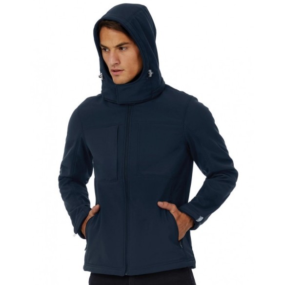 JAQUETA SOFTSHELL B&C AMB CAPUTXA