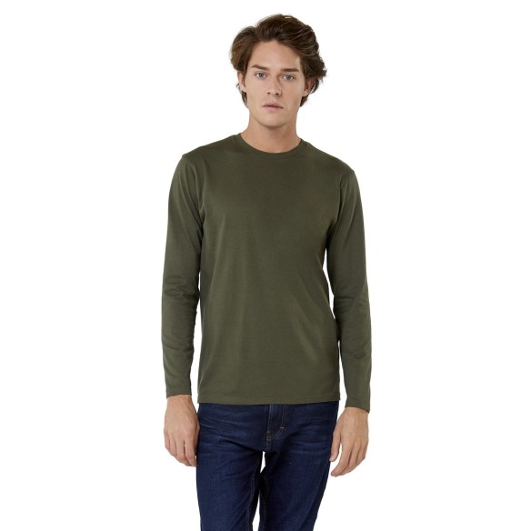 camiseta color hombre manga larga 100% algodon 3