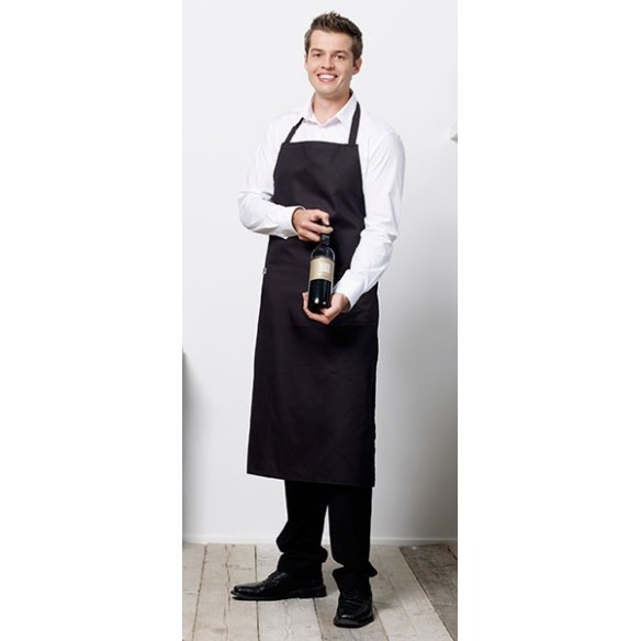 TABLIER LONG AVEC BAVETTE ET POCHE