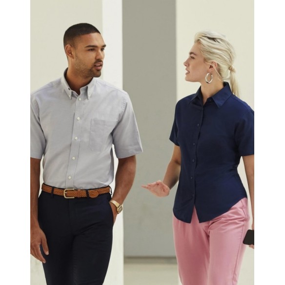 camisa oxford manga corta hombre 2