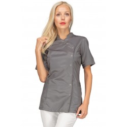 CASACA NIZZA MANGA CORTA GRIS SUPERDRY