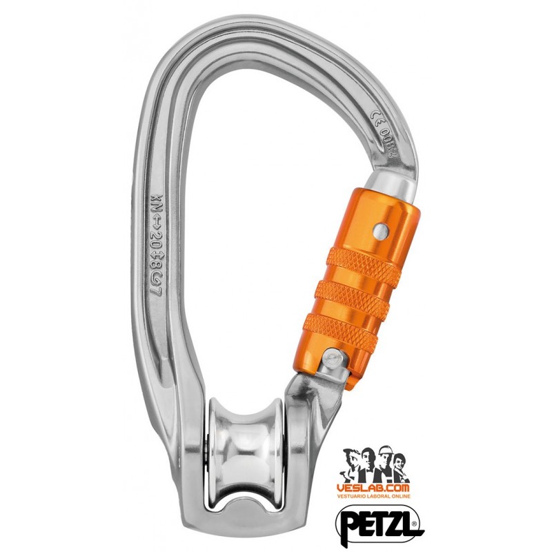 PETZL ROLLCLIP Z TRIACT-LOCK PULLEY CARABINER