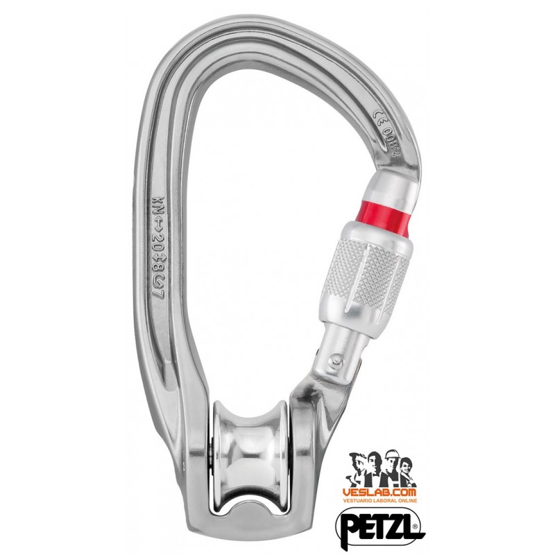 polea mosqueton petzl rollclip z screw-lock 1