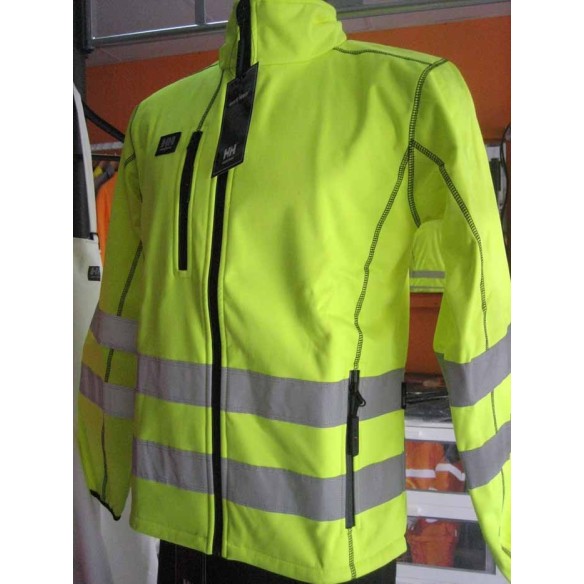 HELLY HANSEN WORKWEAR HI-VIS VITORIA SOFTSHELL JACKET