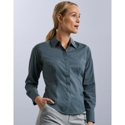 CAMISA POPELINA MANGA LARGA MUJER