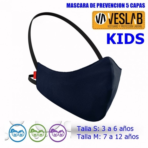 máscara de prevencion 5 capas kids 4