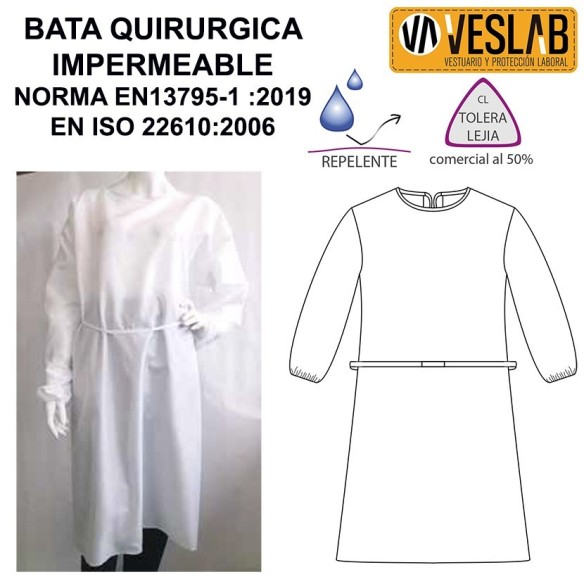 ROBE PLASTIFIÉE CHIRURGICALE
