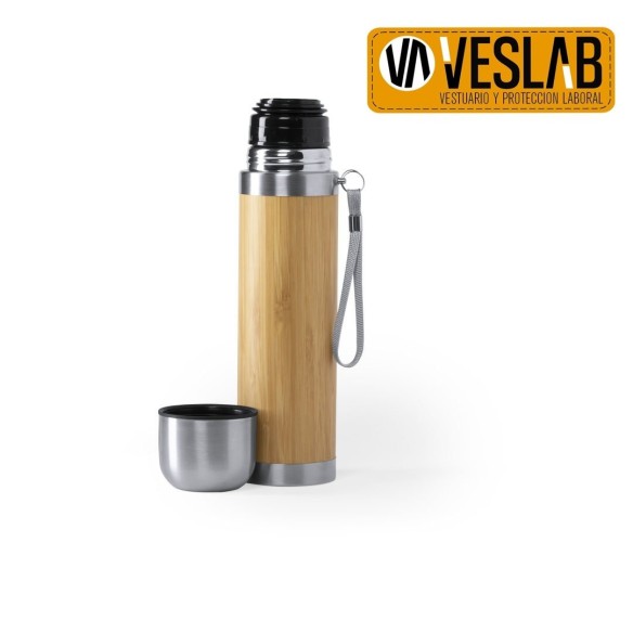 THERMOS EN BAMBOU ET ACIER INOXYDABLE