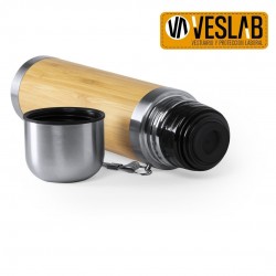 BAMBOO AND STAINLESS STEEL CONTAINER THERMOS