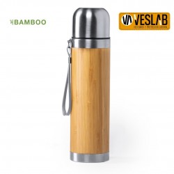 termo de bambú y acero inoxidable 1