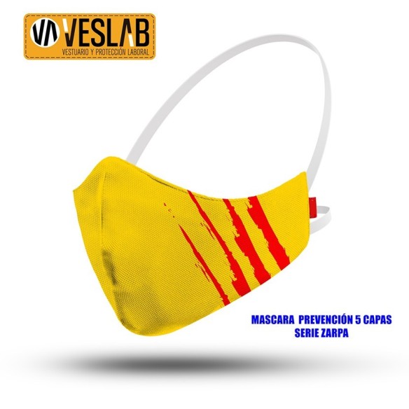 MASQUE DE PREVENTION 5 COUCHES LIGNE CAMOU