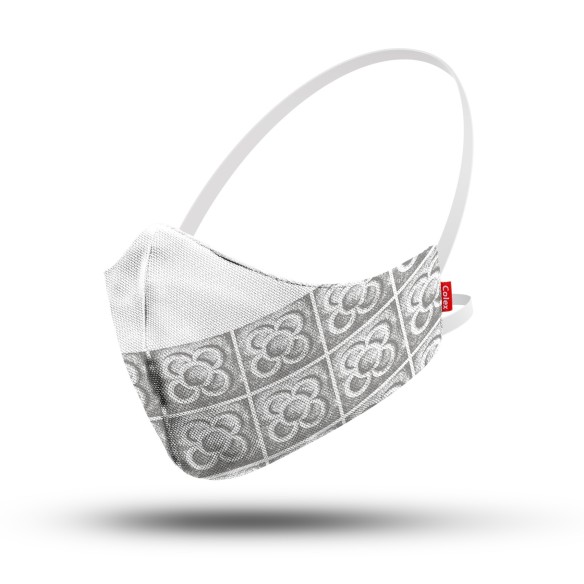 MASCARETA DE PREVENCIÓ 5 CAPES PANOTS GRIS CLAR