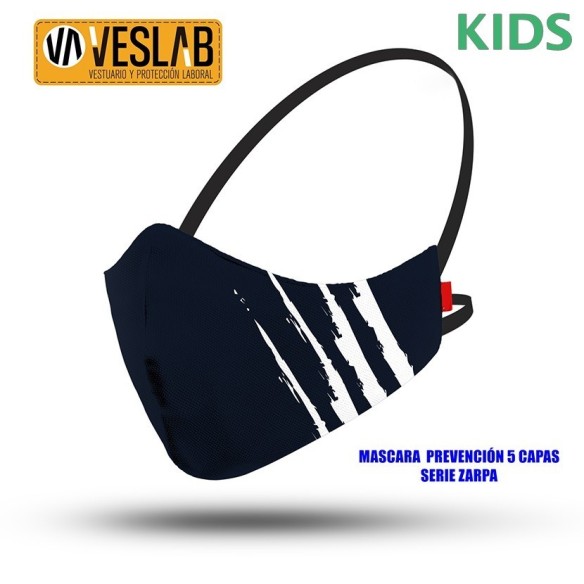 máscara de prevencion 5 capas kids línea zarpa 3