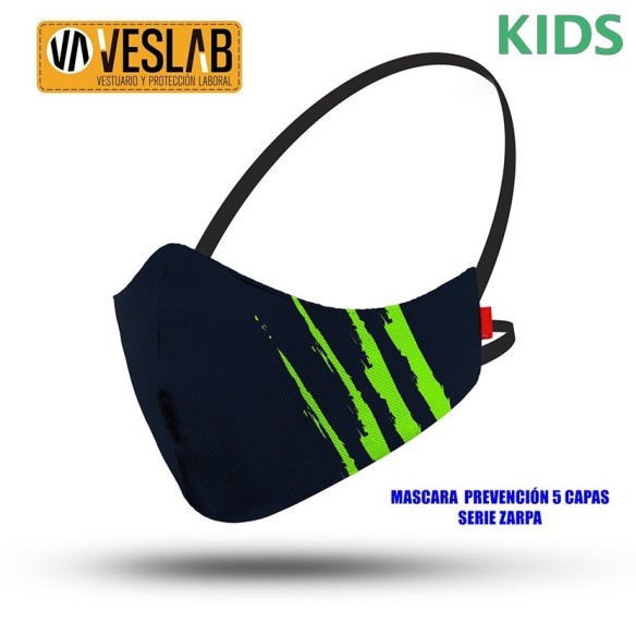 MASQUE DE PREVENTION 5 COUCHES LIGNE CAMOU