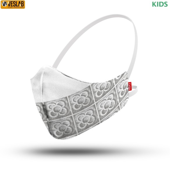 máscara de prevencion 5 capas kids panots gris claro 1