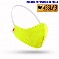 máscara personalizable 5 capas - 1 color (mínimo 100 uds.)