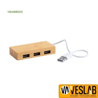 puerto usb bambú 1
