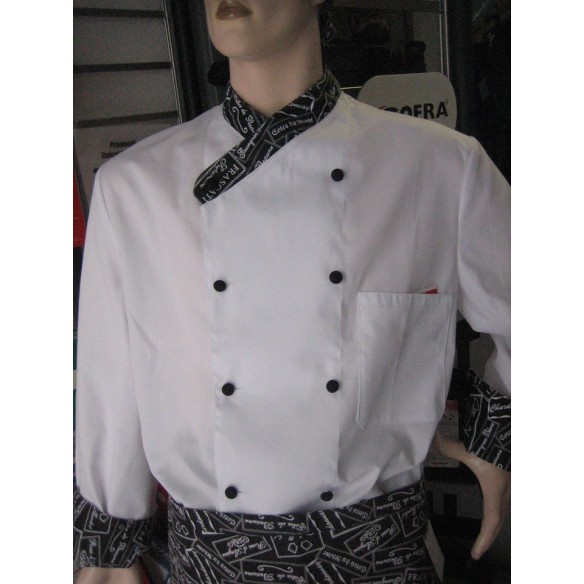 Chef jacket kimono long sleeves