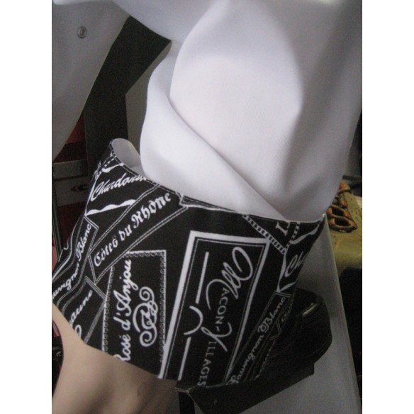 chaqueta cocinero m/larga "kimono" bicolor 5