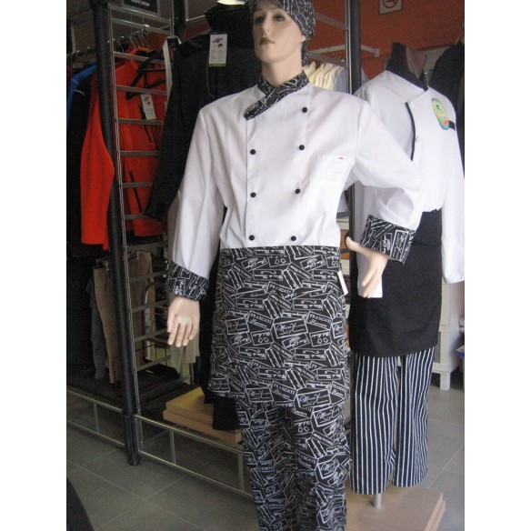 VESTE CUISINE MANCHES LONGUES KIMONO