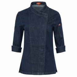 CHAQUETA DE COCINA MUJER DENIM ELÁSTICO