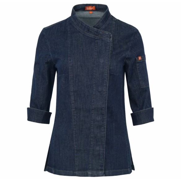 JAQUETA DE CUINA PER DONA DENIM ELÀSTIC