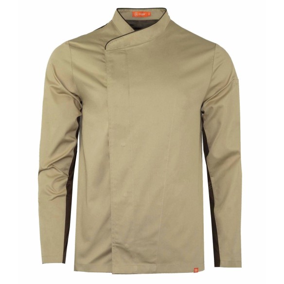 KITCHEN JACKET WITH CONTRASTING TRIM