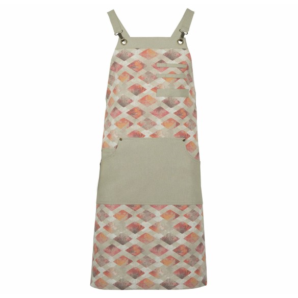 CONTRASTING ROMBS APRON