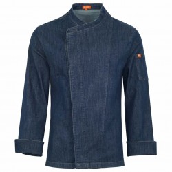 CHAQUETA DE COCINA DENIM ELÁSTICO