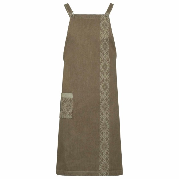 CENEFA COLOR DENIM COAT APRON