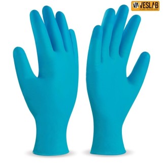 GUANT DE VINIL BLAU (PACK 100 uds.)