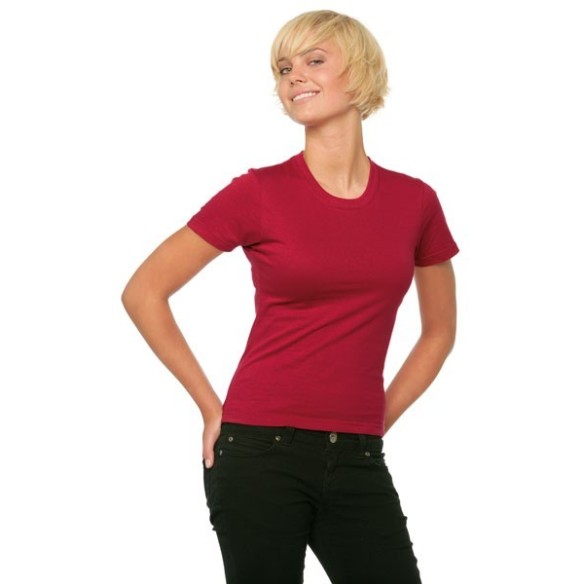 camiseta manga corta mujer 100% algodon 1