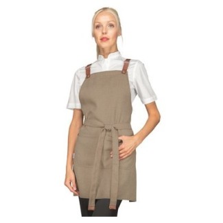 MEXICO SHORT NATURAL APRON BIB