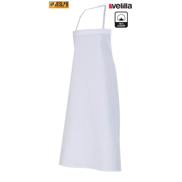 DELANTAL CON PETO DE ALGODÓN