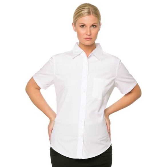 CAMISA POPELINA SEÑORA MANGA CORTA