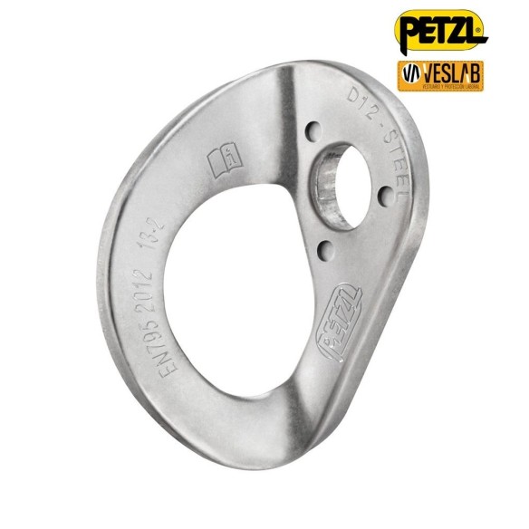 plaqueta anclaje petzl coeur steel (pack 20 uds.) 1