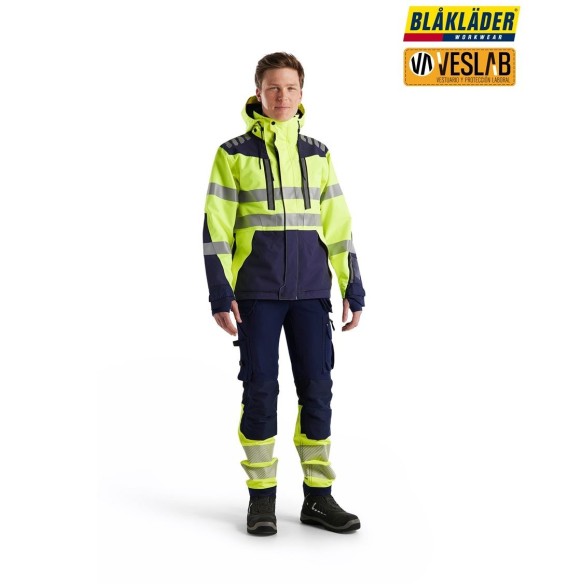 CHAQUETA ALTA VISIBILIDAD HARDSHELL STRETCH 2D