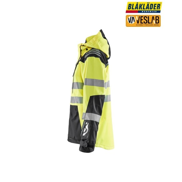 CHAQUETA ALTA VISIBILIDAD HARDSHELL STRETCH 2D
