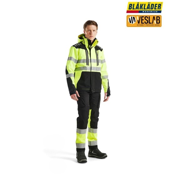 CHAQUETA ALTA VISIBILIDAD HARDSHELL STRETCH 2D